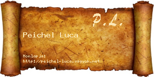 Peichel Luca névjegykártya